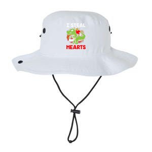 I Steal Hearts Dinosaur Heart Valentines Day Gift Legacy Cool Fit Booney Bucket Hat