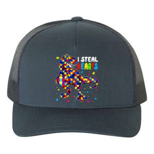 I Steal Hearts Trex Dinosaur Autism Awareness Cute Gift Yupoong Adult 5-Panel Trucker Hat