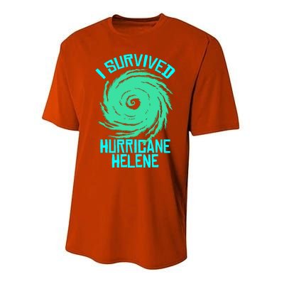 I Survived Hurricane Helene Florida 2024 Performance Sprint T-Shirt