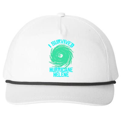 I Survived Hurricane Helene Florida 2024 Snapback Five-Panel Rope Hat