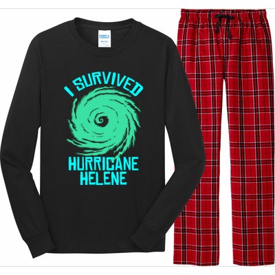 I Survived Hurricane Helene Florida 2024 Long Sleeve Pajama Set