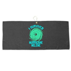 I Survived Hurricane Helene Florida 2024 Large Microfiber Waffle Golf Towel