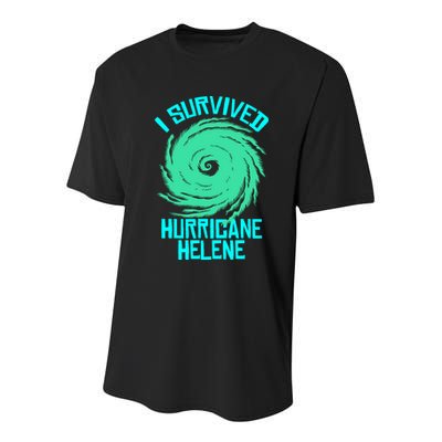 I Survived Hurricane Helene Florida 2024 Youth Performance Sprint T-Shirt