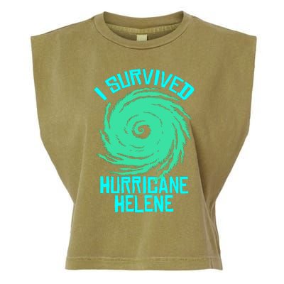 I Survived Hurricane Helene Florida 2024 Garment-Dyed Women's Muscle Tee