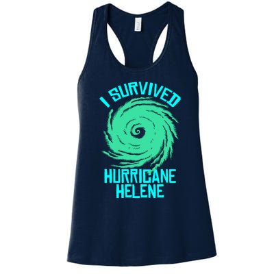 I Survived Hurricane Helene Florida 2024 Women's Racerback Tank