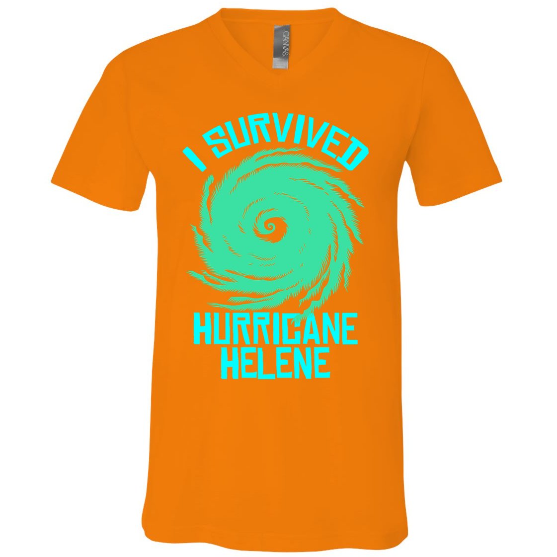 I Survived Hurricane Helene Florida 2024 V-Neck T-Shirt