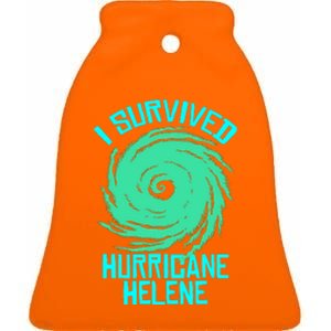 I Survived Hurricane Helene Florida 2024 Ceramic Bell Ornament