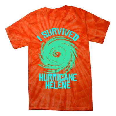 I Survived Hurricane Helene Florida 2024 Tie-Dye T-Shirt