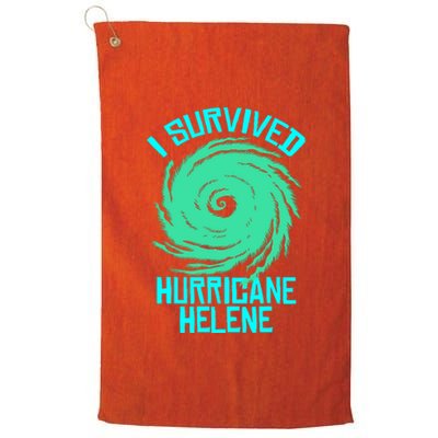 I Survived Hurricane Helene Florida 2024 Platinum Collection Golf Towel