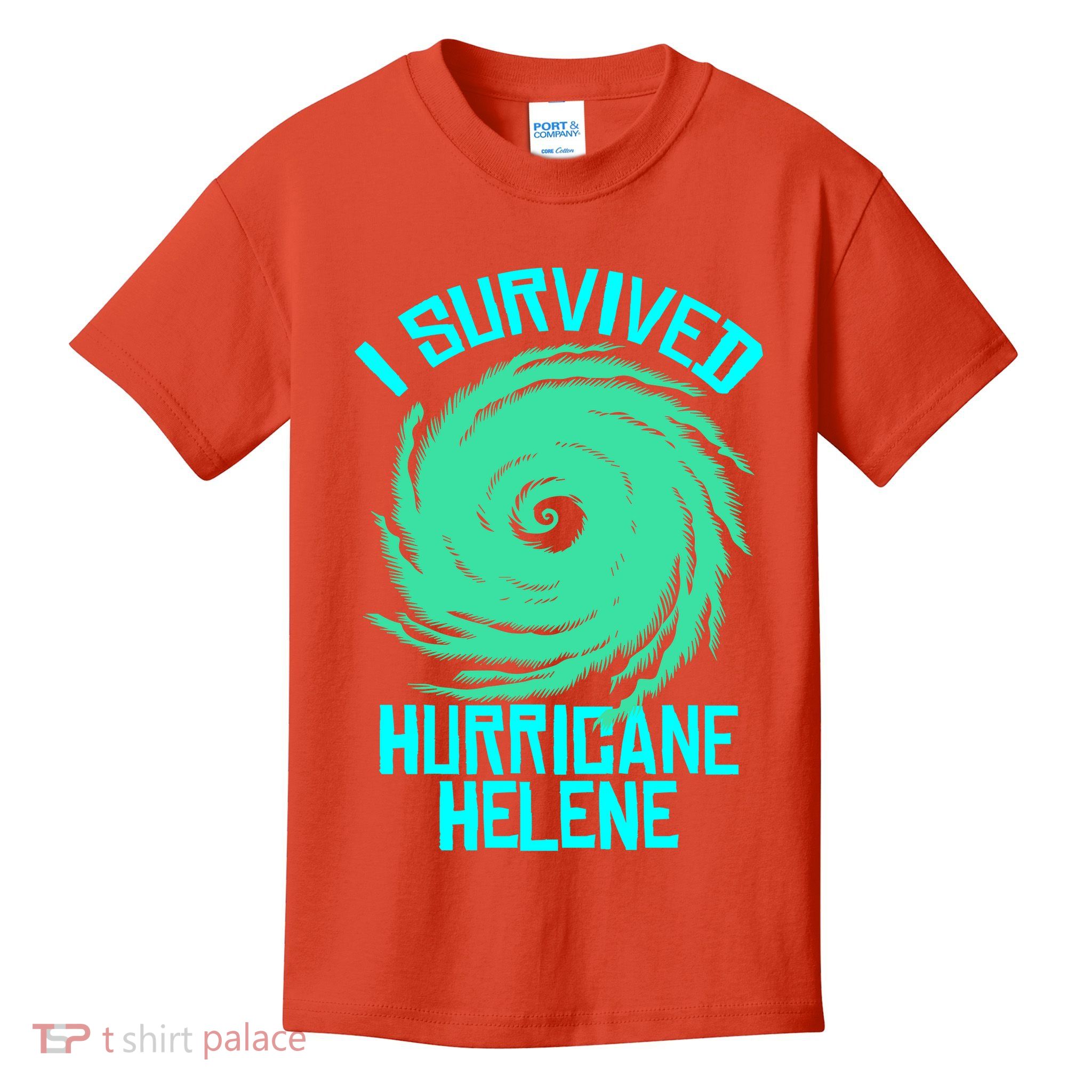 I Survived Hurricane Helene Florida 2024 Kids T-Shirt
