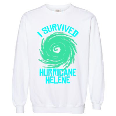 I Survived Hurricane Helene Florida 2024 Garment-Dyed Sweatshirt