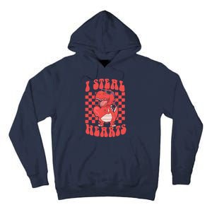 I Steal Hearts Dinosaur Valentines Tall Hoodie