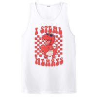 I Steal Hearts Dinosaur Valentines PosiCharge Competitor Tank