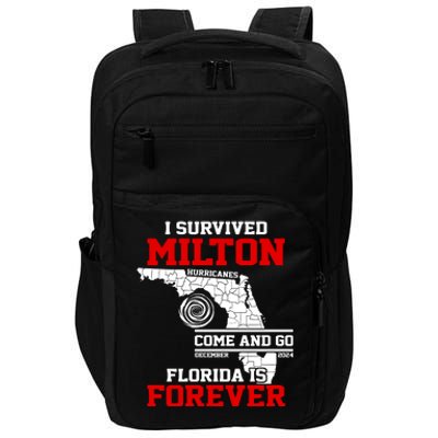 I Survived Hurricane Milton 2024 Florida Is Forever Impact Tech Backpack