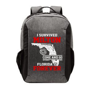 I Survived Hurricane Milton 2024 Florida Is Forever Vector Backpack