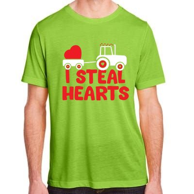 I Steal Hearts Dinosaur Valentines Day Toddle Gift Adult ChromaSoft Performance T-Shirt