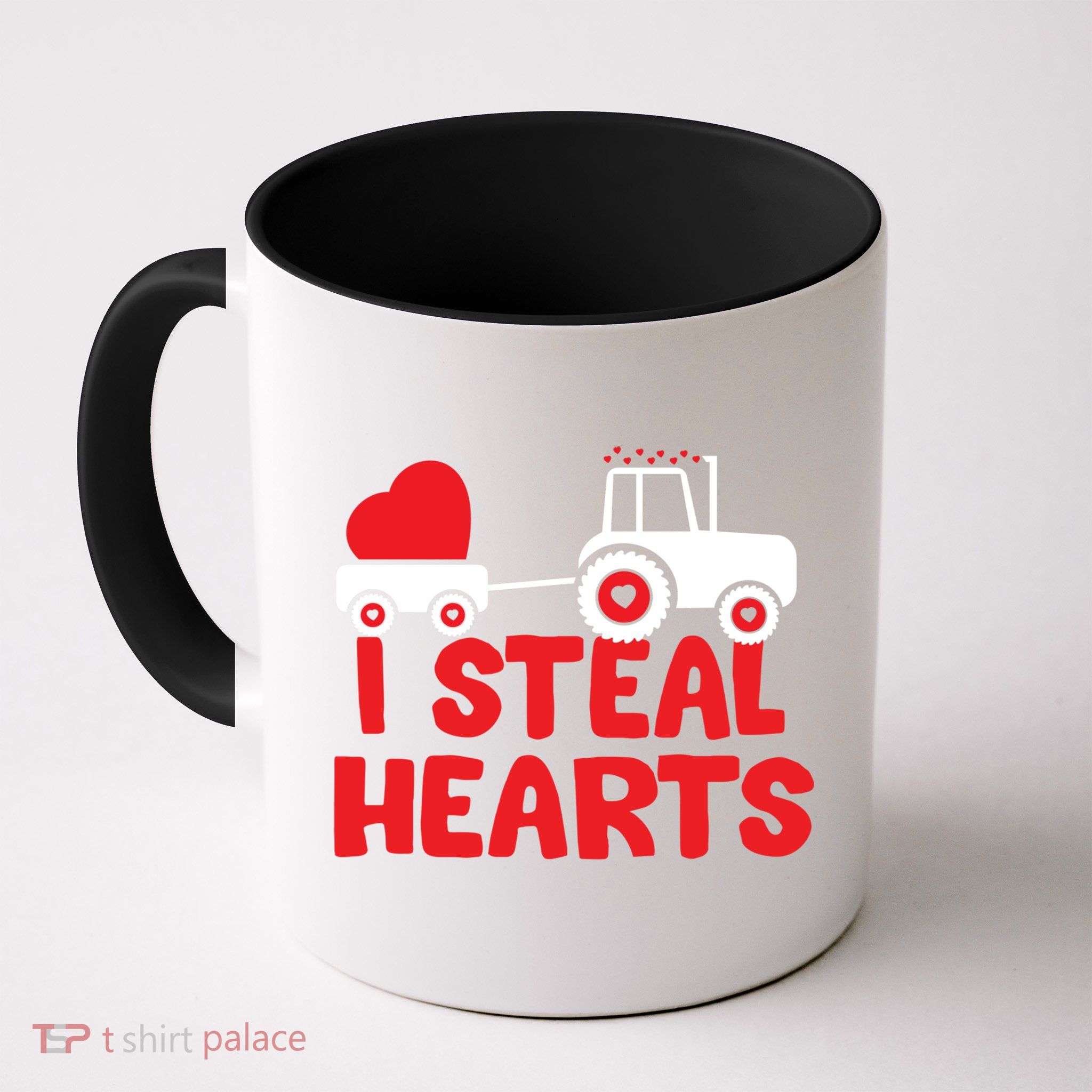 I Steal Hearts Dinosaur Valentines Day Toddle Gift Mug