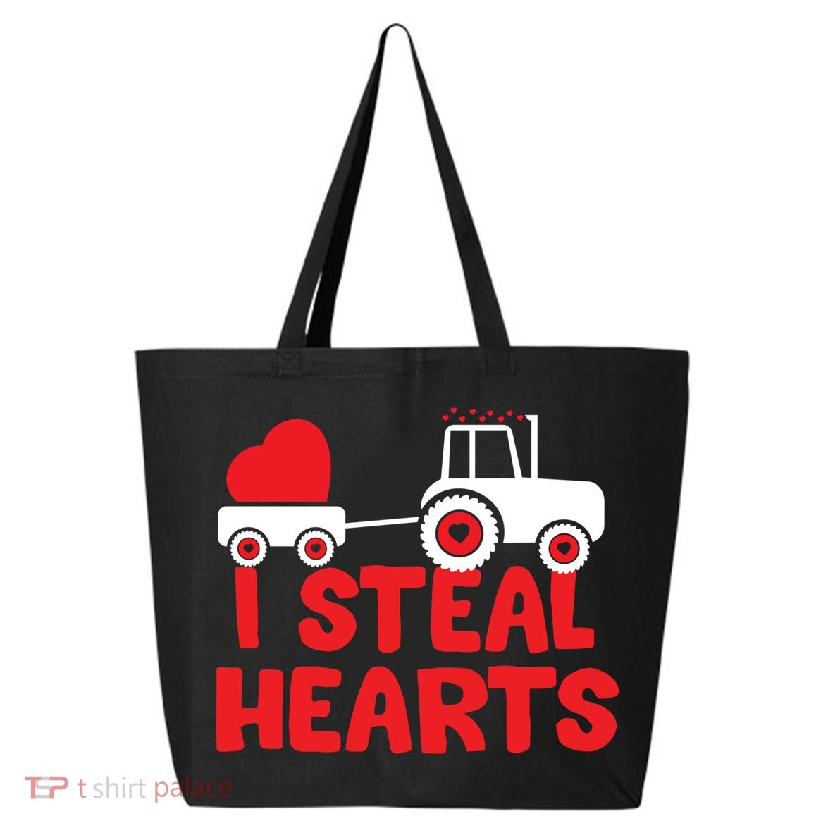 I Steal Hearts Dinosaur Valentines Day Toddle Gift 25L Jumbo Tote