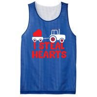 I Steal Hearts Dinosaur Valentines Day Toddle Gift Mesh Reversible Basketball Jersey Tank