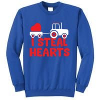 I Steal Hearts Dinosaur Valentines Day Toddle Gift Tall Sweatshirt