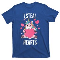 I Steal Hearts Unicorn Lover Valentine's Day Hearts Gift T-Shirt