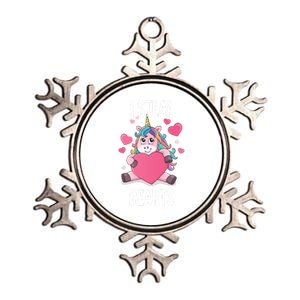 I Steal Hearts Unicorn Lover Valentine's Day Hearts Gift Metallic Star Ornament