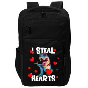 I Steal Hearts Dinosaur Valentines Day Funny Gift Impact Tech Backpack