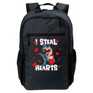 I Steal Hearts Dinosaur Valentines Day Funny Gift Daily Commute Backpack