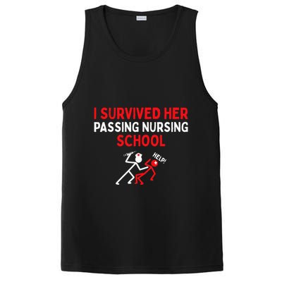 I Survived Her Passing Nursing School Graduate Nurse PosiCharge Competitor Tank