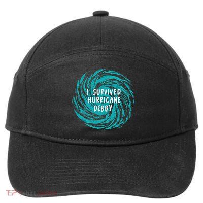 I Survived Hurricane Debby 2024 Florida 7-Panel Snapback Hat