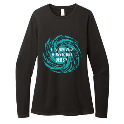 I Survived Hurricane Debby 2024 Florida Womens CVC Long Sleeve Shirt