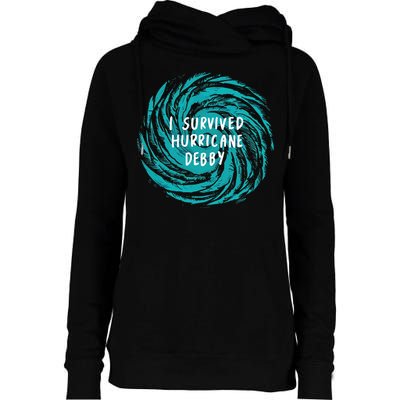 I Survived Hurricane Debby 2024 Florida Womens Funnel Neck Pullover Hood