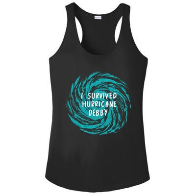 I Survived Hurricane Debby 2024 Florida Ladies PosiCharge Competitor Racerback Tank