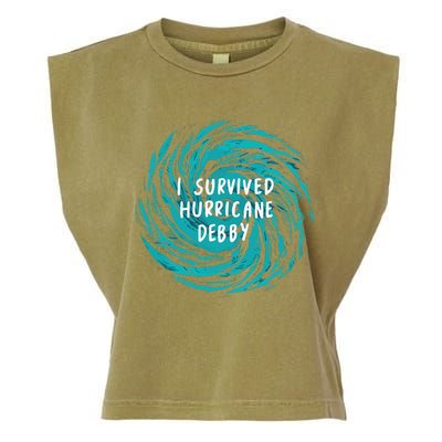 I Survived Hurricane Debby 2024 Florida Garment-Dyed Women's Muscle Tee