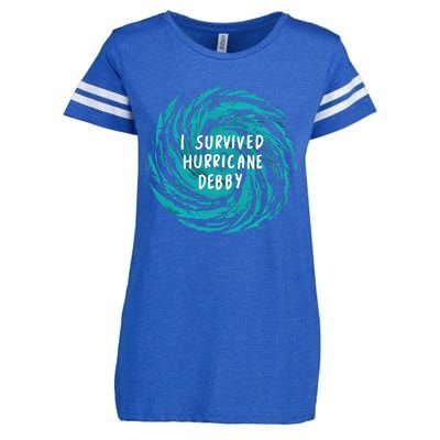 I Survived Hurricane Debby 2024 Florida Enza Ladies Jersey Football T-Shirt