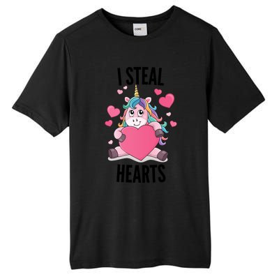 I Steal Hearts Unicorn Lover Valentine's Day Hearts Cool Gift Tall Fusion ChromaSoft Performance T-Shirt