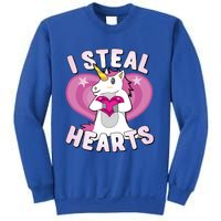 I Steal Hearts Unicorn Valentine's Day Funny Gift Sweatshirt