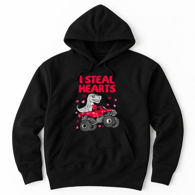 I Steal Hearts Dinosaur Valentines Day Hoodie
