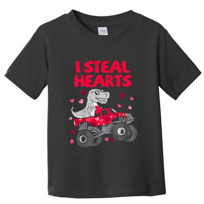 I Steal Hearts Dinosaur Valentines Day Toddler T-Shirt