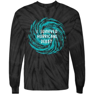 I Survived Hurricane Debby 2024 Tie-Dye Long Sleeve Shirt