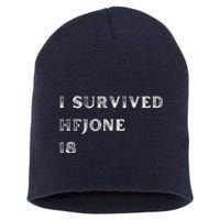 I Survive Hfjone 18 Short Acrylic Beanie