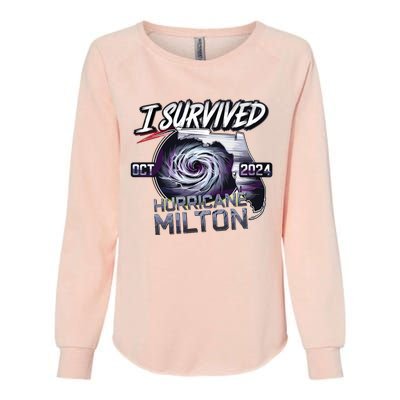 I Survived Hurricane Milton 2024 Womens California Wash Sweatshirt