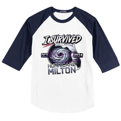 I Survived Hurricane Milton 2024 Baseball Sleeve Shirt