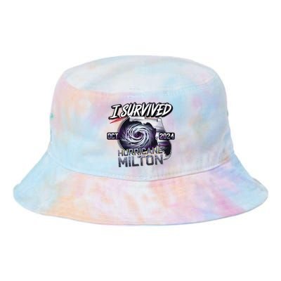 I Survived Hurricane Milton 2024 Tie Dye Newport Bucket Hat