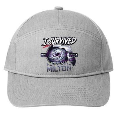 I Survived Hurricane Milton 2024 7-Panel Snapback Hat