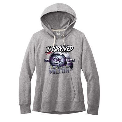 I Survived Hurricane Milton 2024 Women's Fleece Hoodie