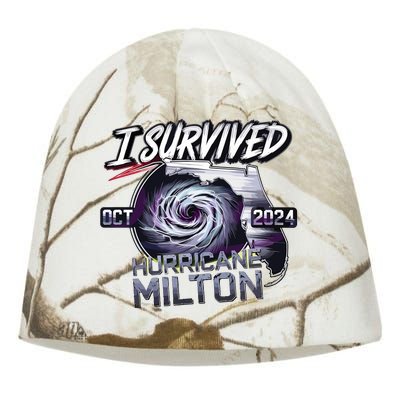 I Survived Hurricane Milton 2024 Kati - Camo Knit Beanie