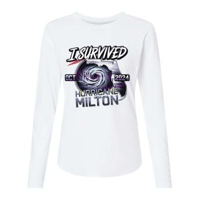 I Survived Hurricane Milton 2024 Womens Cotton Relaxed Long Sleeve T-Shirt