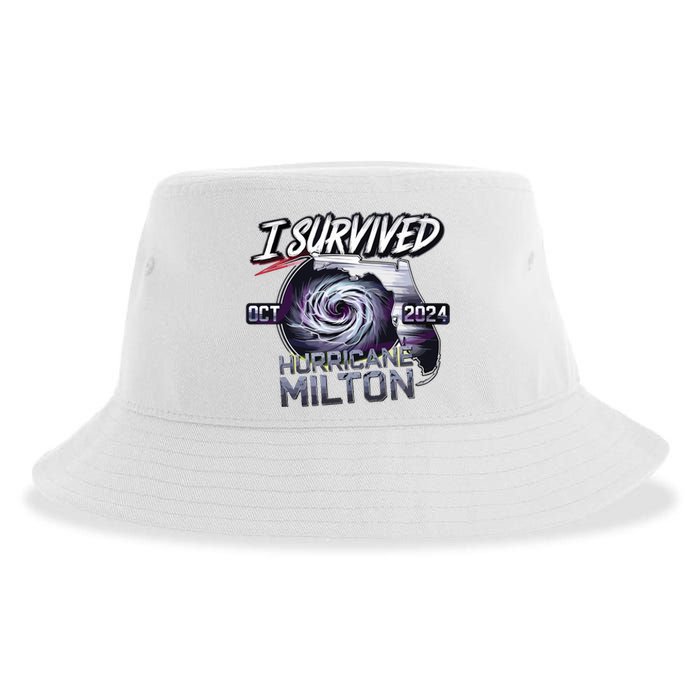 I Survived Hurricane Milton 2024 Sustainable Bucket Hat