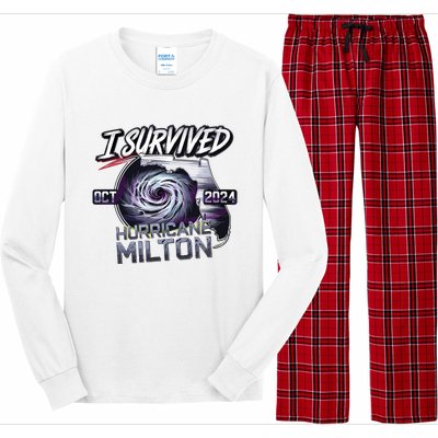 I Survived Hurricane Milton 2024 Long Sleeve Pajama Set